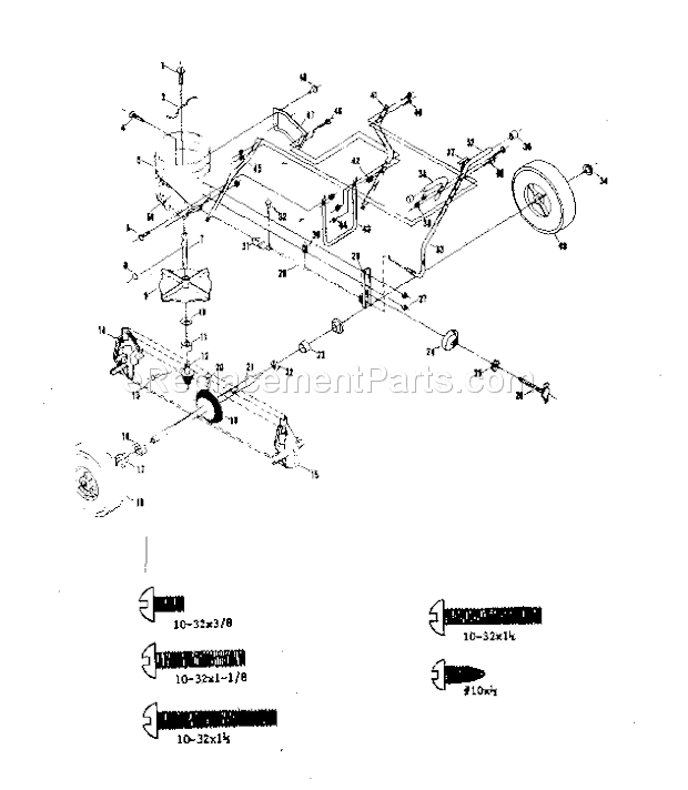 Craftsman 67119250 Rotary-Type Spreader Replacement Parts Diagram