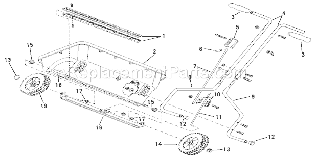 Craftsman 67119350 Spreader Replacement Parts Diagram