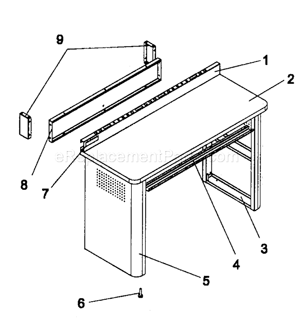 Craftsman 706594730 Work Bench Cabinet Parts Diagram