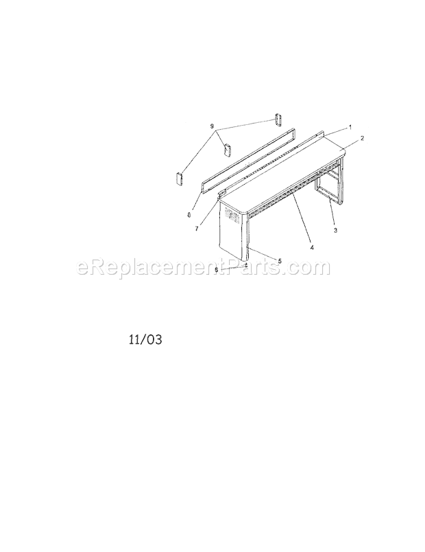 Craftsman 706594740 Work Bench Workbench Diagram