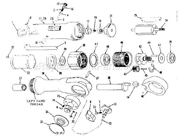 Craftsman 75618803 Speed Ratchet Unit Parts Diagram