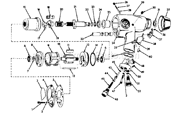 Craftsman 756188861 Impact Wrench Unit Parts Diagram