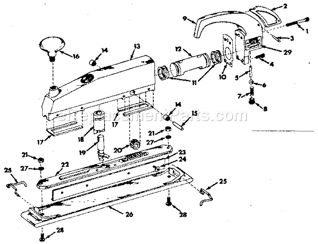 Craftsman 756189671 Straight Line Sander Unit Parts Diagram