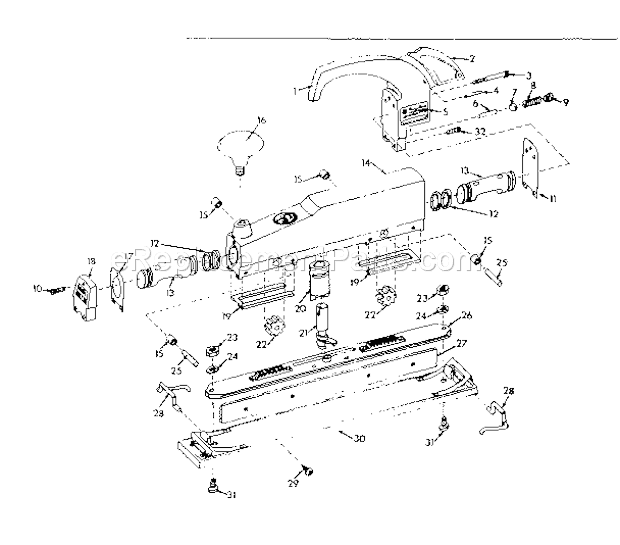 Craftsman 756189760 Dual Piston Sander Unit Parts Diagram