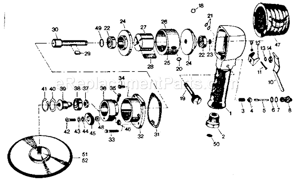Craftsman 756224280 Dual-action Random Orbital Sander Unit Parts Diagram