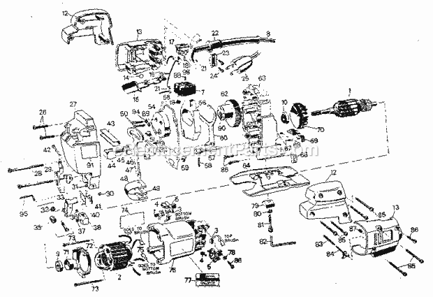 Craftsman 90027241 Electric 2 Speed Orbital Sabre Saw Unit Parts Diagram