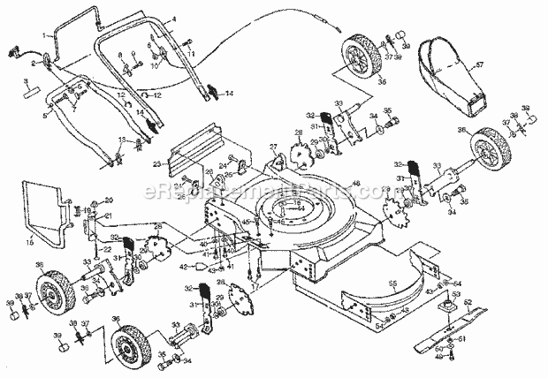 Craftsman 917380270 Lawn Mower Page A Diagram