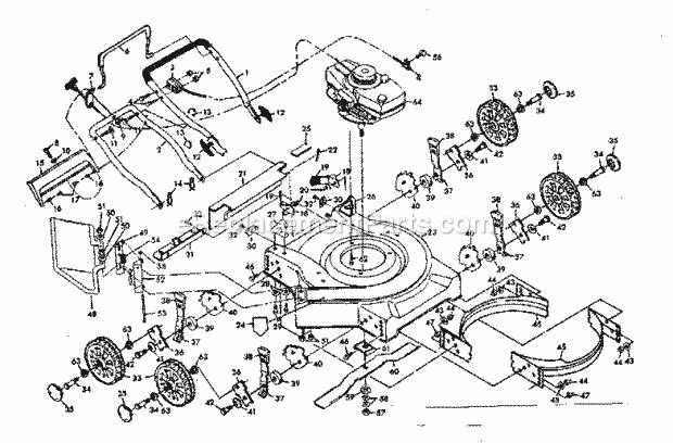 Craftsman 917380300 Lawn Mower Page A Diagram