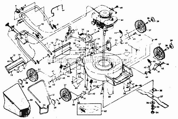 Craftsman 917383202 Lawn Mower Page A Diagram