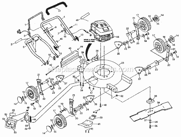 Craftsman 917384240 Lawn Mower Page A Diagram