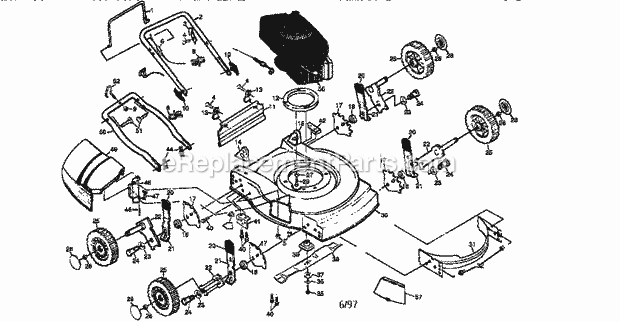 Craftsman 917387021 Lawn Mower Page A Diagram