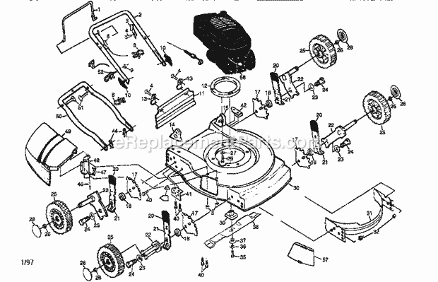 Craftsman 917387720 Lawn Mower Page A Diagram