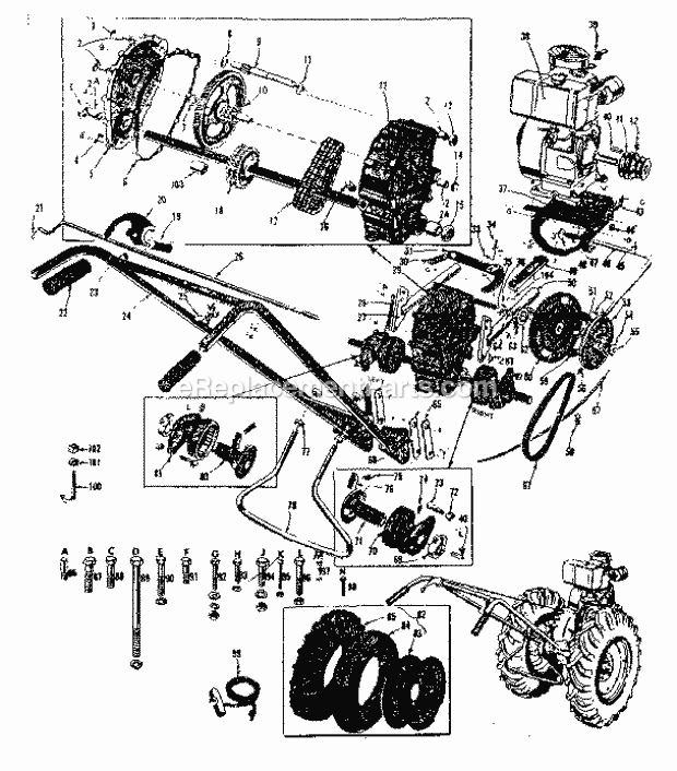 Craftsman 91757583 Lawn Tractor Page A Diagram