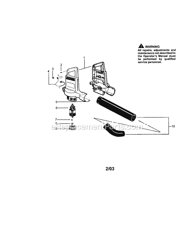 Craftsman 944511701 Blower Page A Diagram