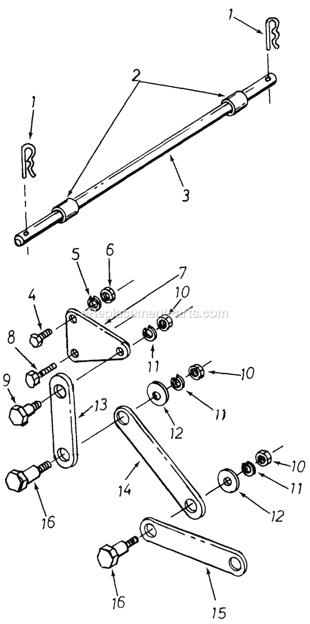 Cub Cadet 194-405 (1984) Adapting Package For 3 Point Hitch 3 Point Hitch Diagram