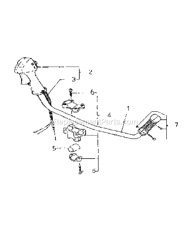 Cub Cadet 590541 (590-541-150, 590-541) (2001) Bicycle Handle General Assembly Diagram