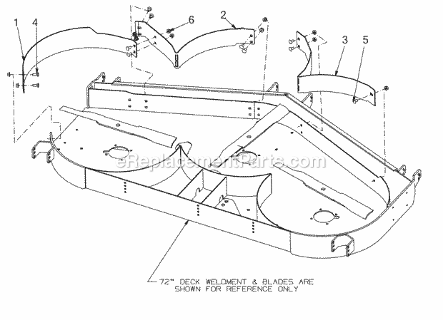 Cub Cadet 59A30053150 (2016) 72-Inch Mulch Kit Replacement Parts Diagram
