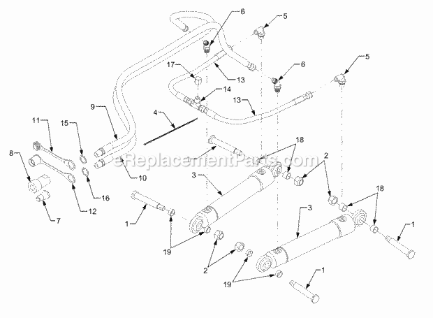 Cub Cadet 623 (590-623-100) Angle-Front Hitch Front Hitch Angle Kit Diagram