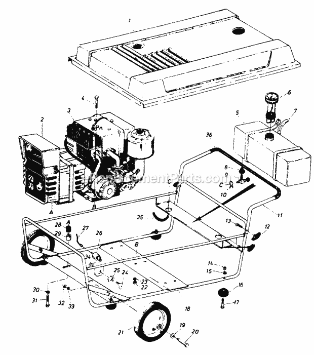 Cub Cadet 713245 (1985) Generator Generator Diagram