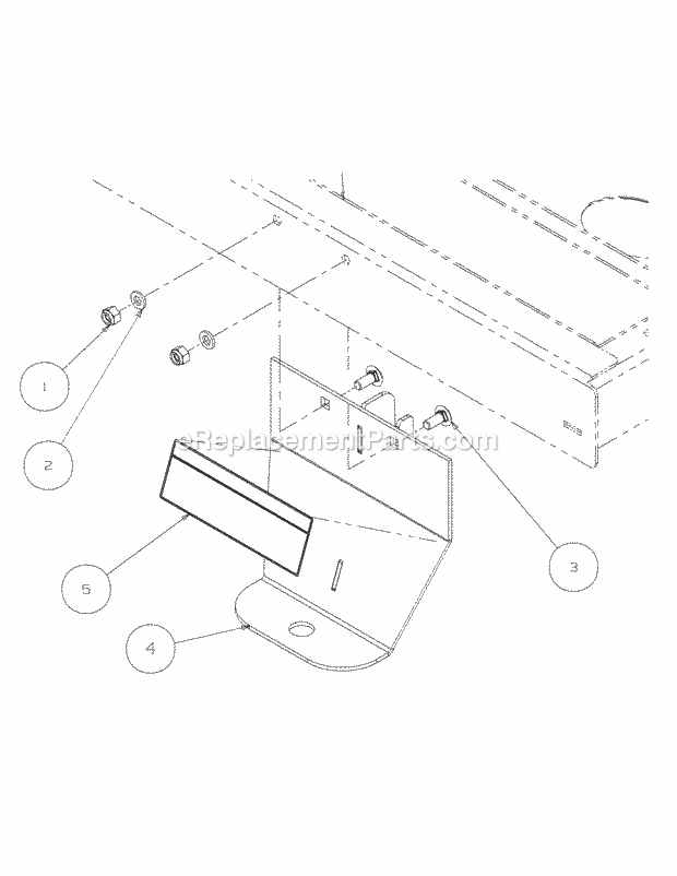 Cub Cadet 863 (590-863-100) Tow Hitch Assembly Diagram