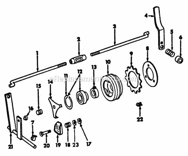Cub Cadet PTO, Engine Driven Attachment 3 Spindle - Engine Drive Power Take-Off - S/N 65458 to 400,000 Diagram