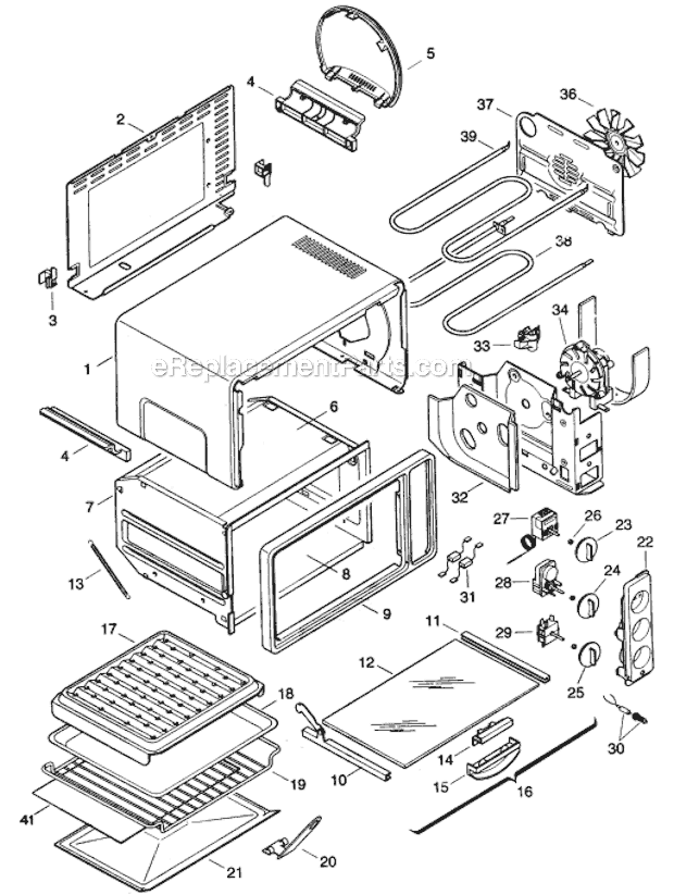 DeLonghi AS40U Retro Toaster Oven Page A Diagram