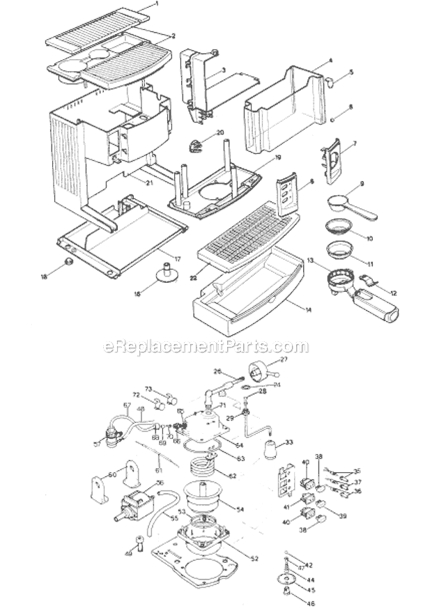 DeLonghi BARM29U Espresso/Cappuccino Maker Page A Diagram