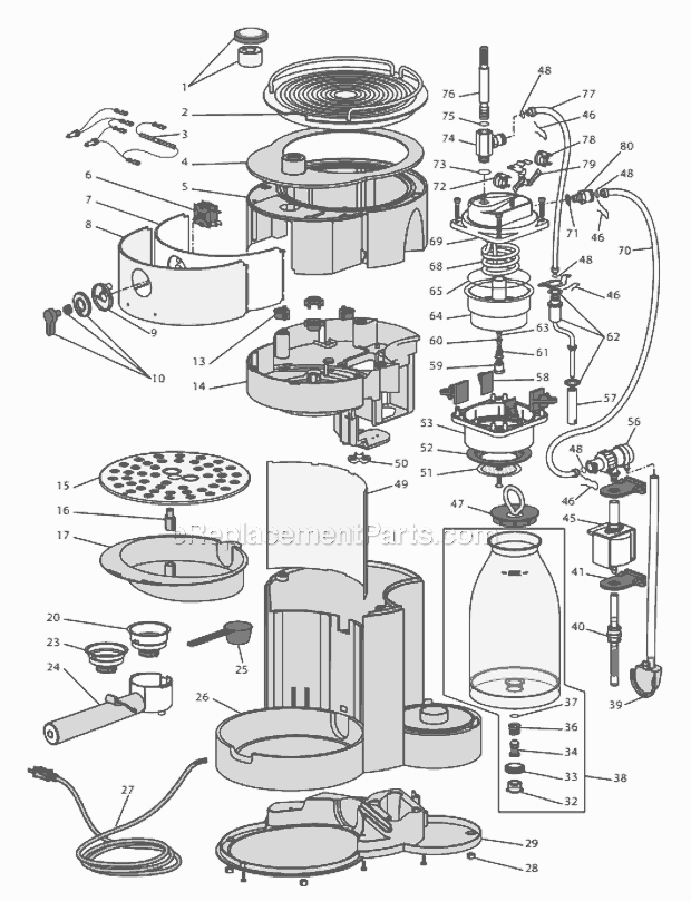 DeLonghi EC460 Parts List and Diagram : eReplacementParts.com