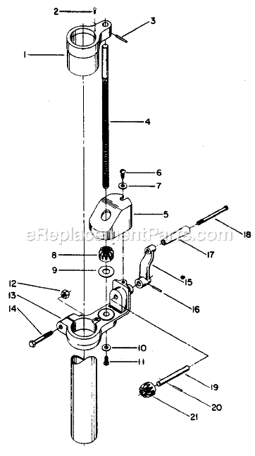 Delta 15-009 Type 1 15" Drill Press Raising Mechanism Page A Diagram