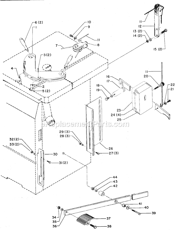 Delta 28-826 Type 1 Gravity Feed Attachment Page A Diagram