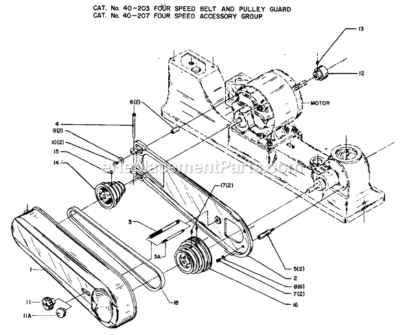 Delta 40-207 Type 1 Accessory Group Page A Diagram