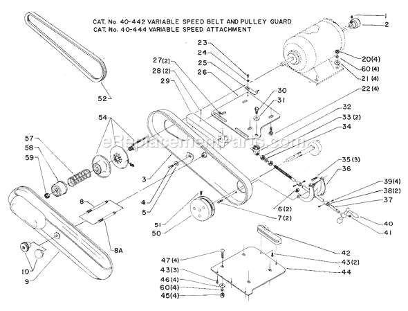 Delta 40-444 Type 1 Speed Attachment Page A Diagram