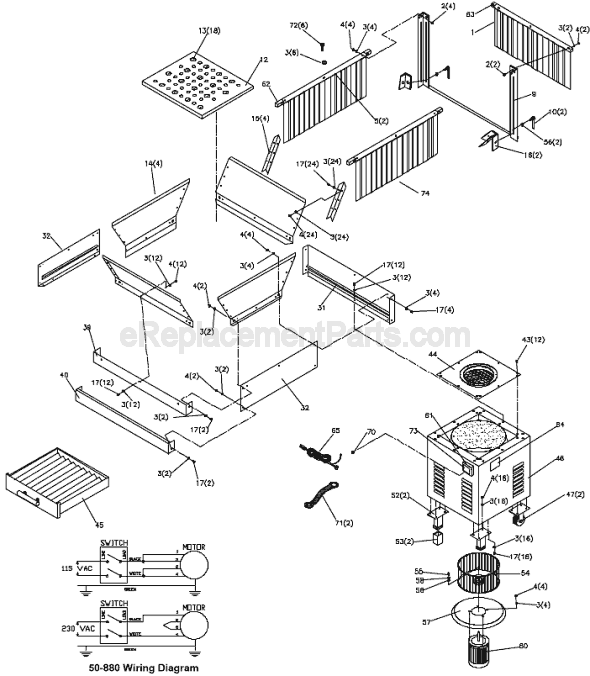 Delta 50-880 TYPE 1  Air Collector Dust Management Page A Diagram