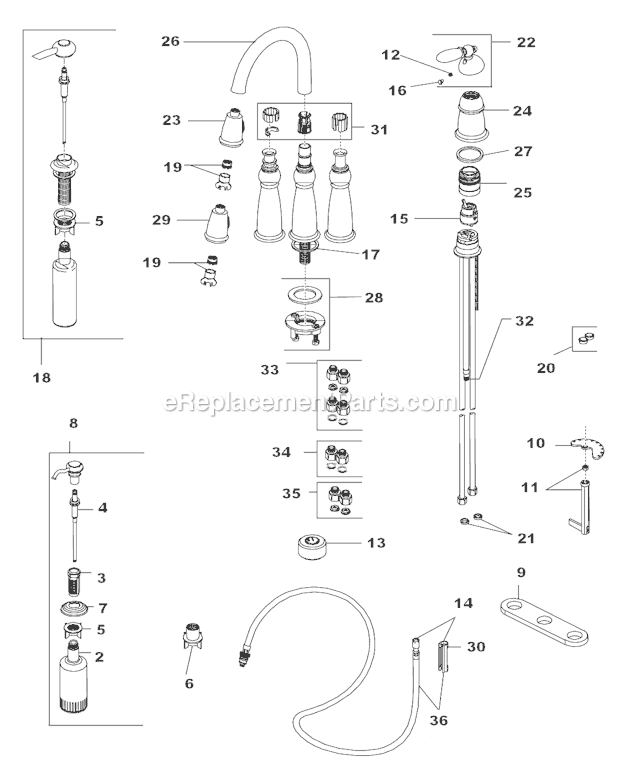 Delta 16955-SSSD-DST Kitchen Faucet Page A Diagram