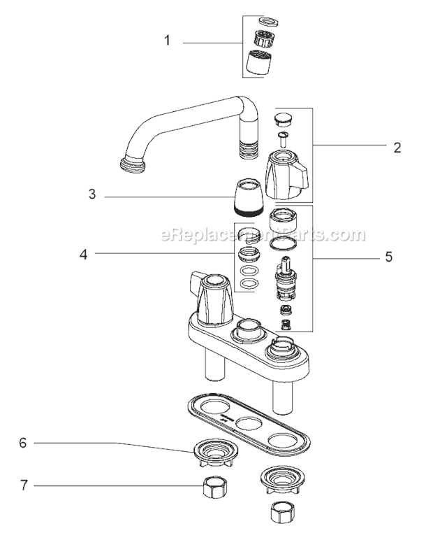 Delta 2123 Specialty Faucet Page A Diagram