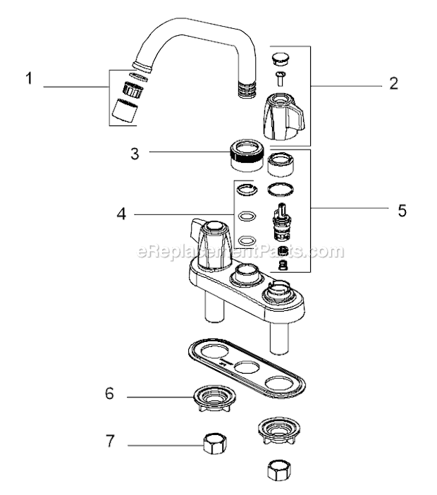 Delta 2133 Specialty Faucet Page A Diagram