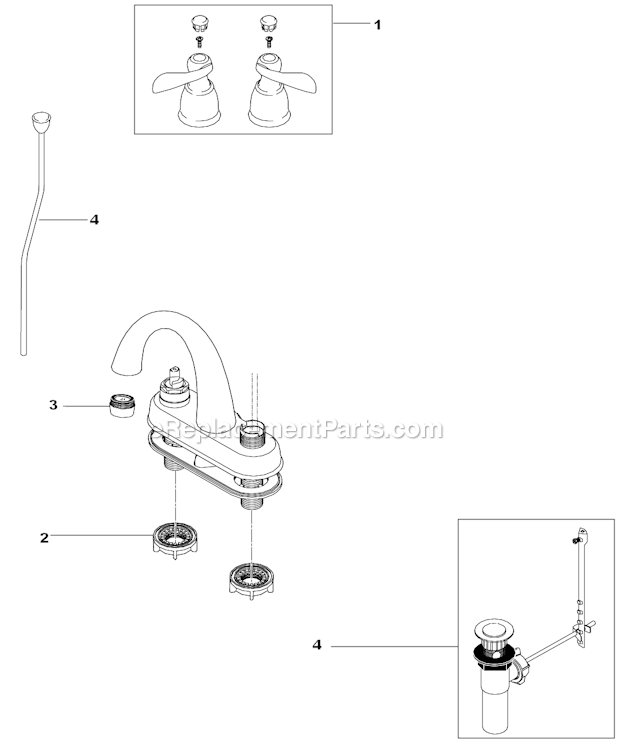 Delta 25996LF Bathroom Faucet Page A Diagram