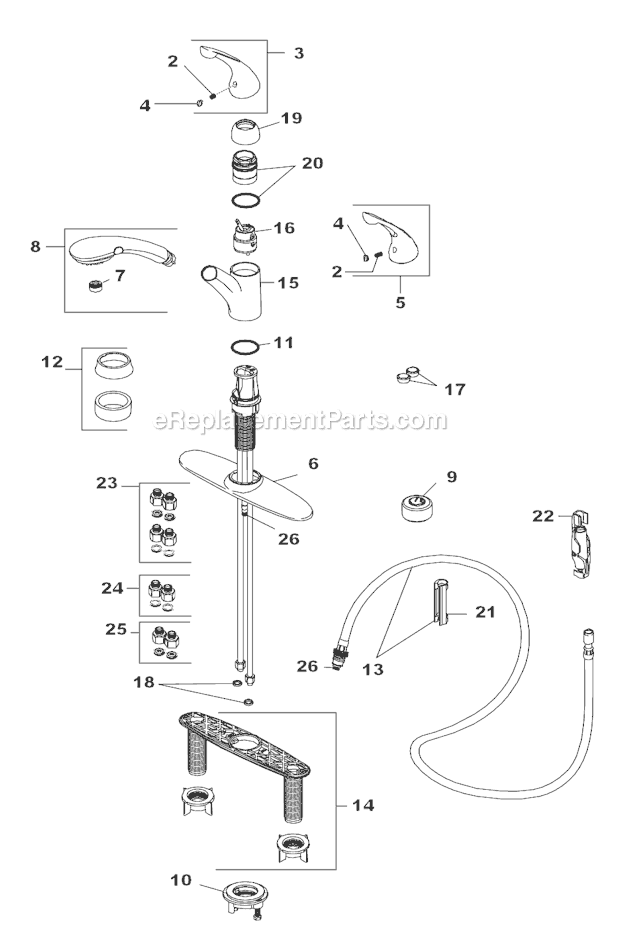 Delta Faucet Kitchen Faucet | 470-WE-DST | eReplacementParts.com