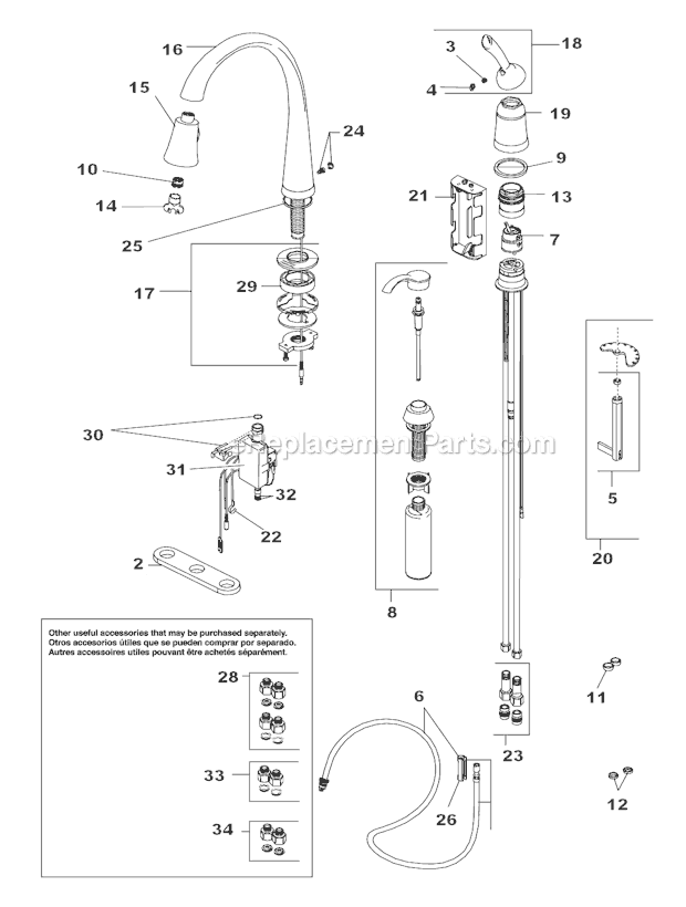 delta faucet parts