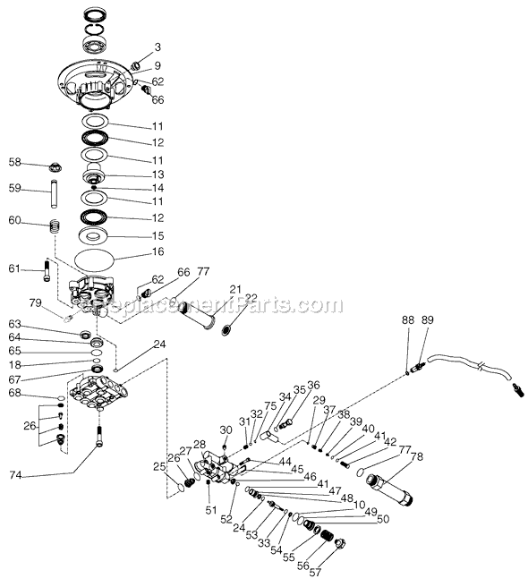 DeVilbiss 1502CVBS Type 2 Gas Pressure Washer Page A Diagram