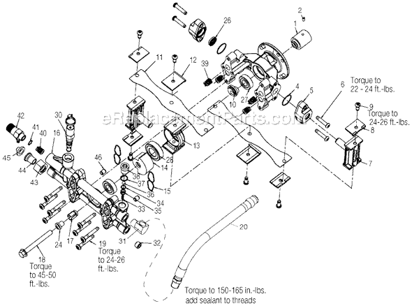 DeVilbiss D2300B Type 1 Gas Pressure Washer Page A Diagram