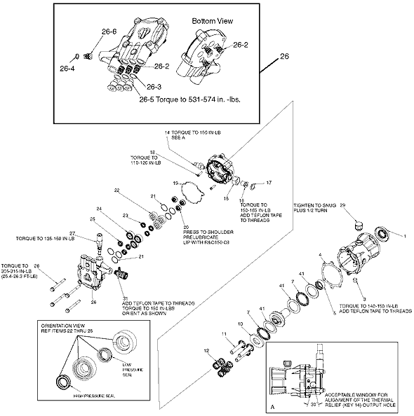 DeVilbiss MH5500H Type 2 Industrial Gas Pressure Washer Page A Diagram