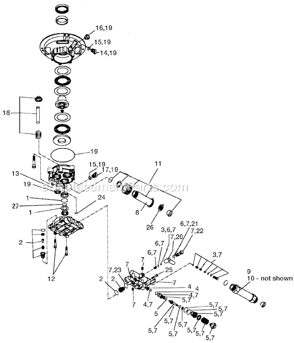 DeVilbiss MV3600B Type 0 Industrial Gas Pressure Washer Page A Diagram