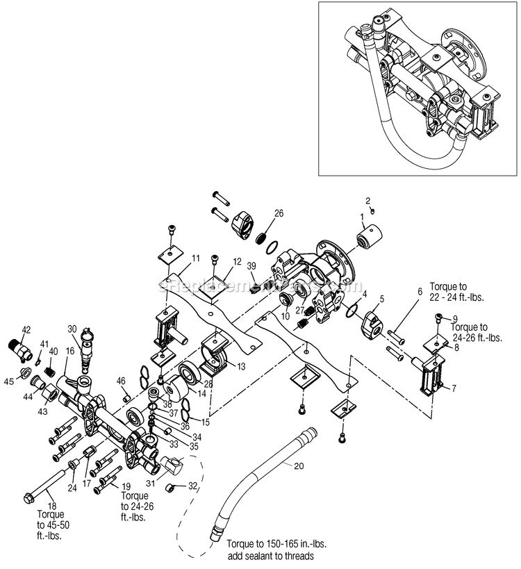 Dewalt D2300B (Type 1) Pressure Washer Power Tool Page A Diagram