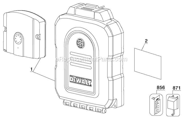 Dewalt DS505 (Type 1) Extended Runtime Charger Power Tool Page A Diagram
