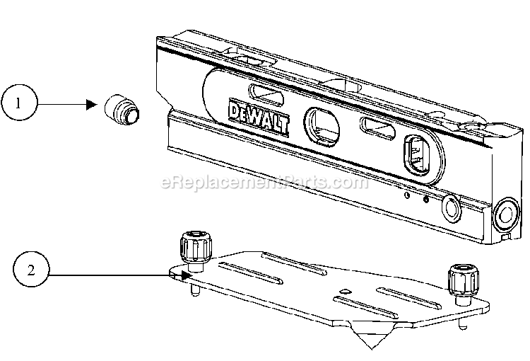 Dewalt DW099 (Type 1) 3-Beam Stick Laser Power Tool Page A Diagram