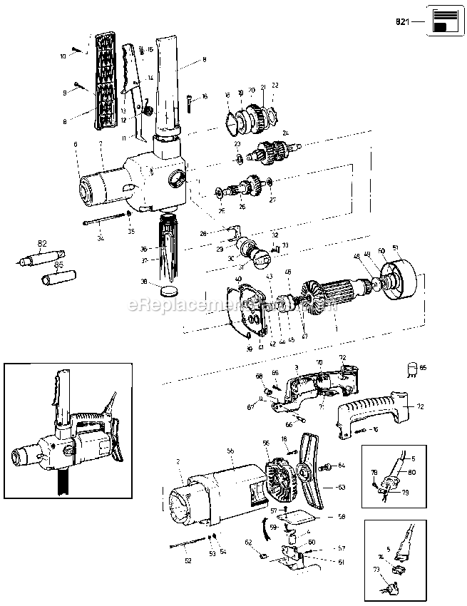 Dewalt DW152-AR (Type 1) Drill Power Tool Page A Diagram