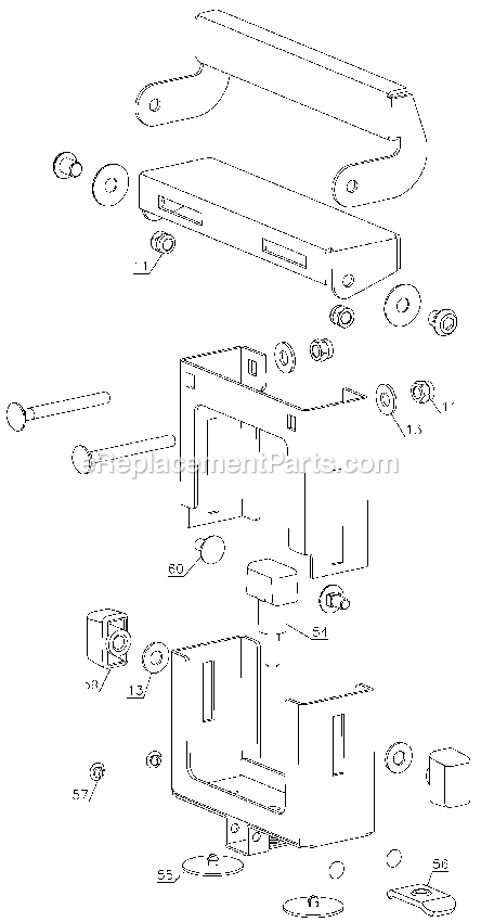 Dewalt DW7232 (Type 3) Miter Saw Stand Material Power Tool Page A Diagram