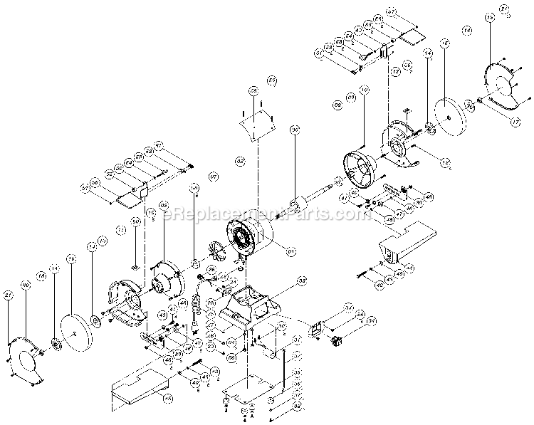 Dewalt DW756 (Type 2) 6in Bench Grinder Power Tool Page A Diagram