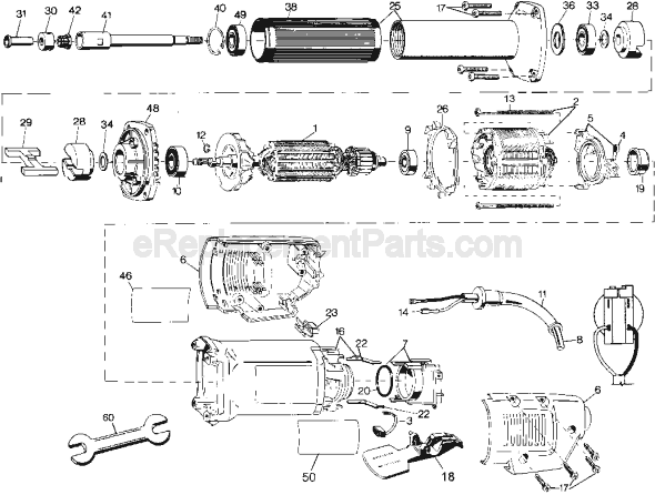 DeWALT DW887 Type 2 1-1/2 Die Grinder Page A Diagram